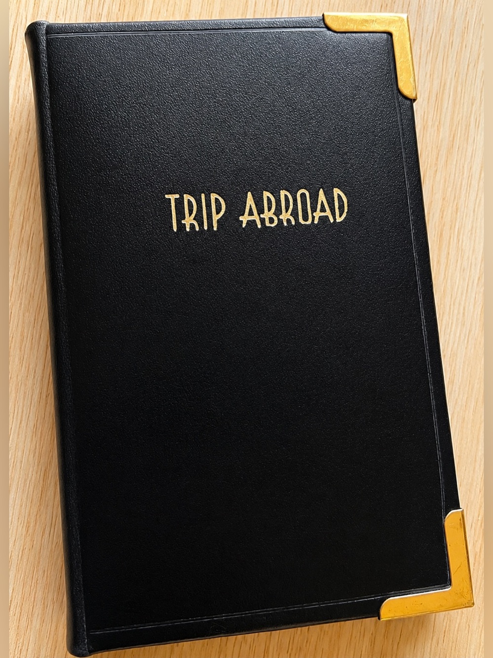 Vintage A & M Leatherlines New York Genuine Leather “Trip Abroad” Travel Diary